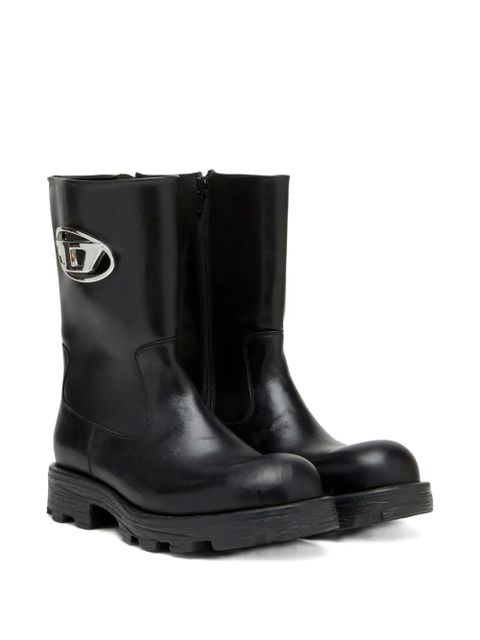Diesel D-Hammer Bkr D leather boots - Black - zdjęcie produktu nr 2