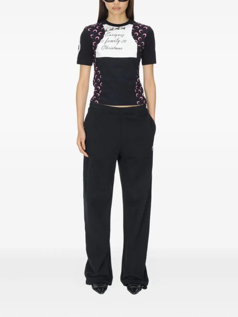 Marine Serre logo sweatpants - Black - zdjęcie produktu nr 2