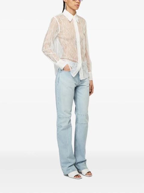 OUR LEGACY floral-lace long-sleeved shirt - White - zdjęcie produktu nr 2
