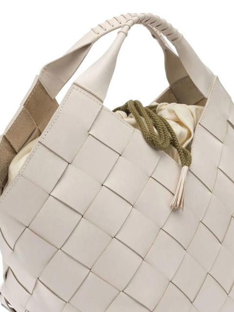 DRAGON DIFFUSION woven leather tote bag - Neutrals