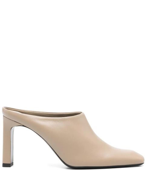 TOTEME 85mm square toe bar mules - Neutrals - zdjęcie produktu nr 1