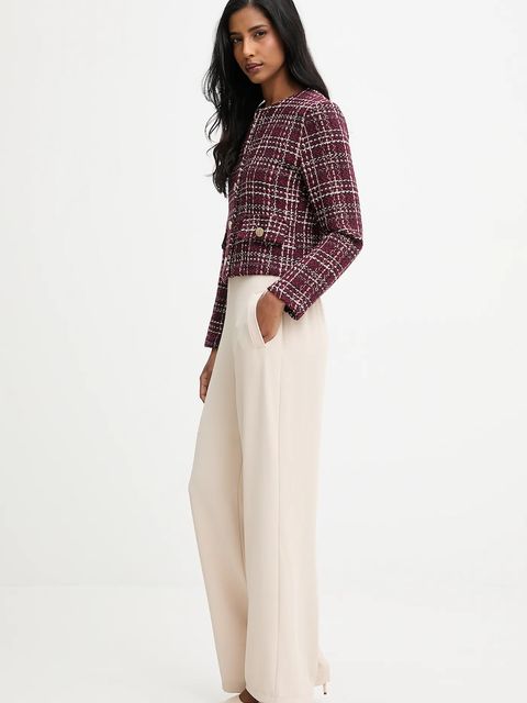 Answear.LAB spodnie damskie kolor beżowy szerokie high waist - zdjęcie produktu nr 2