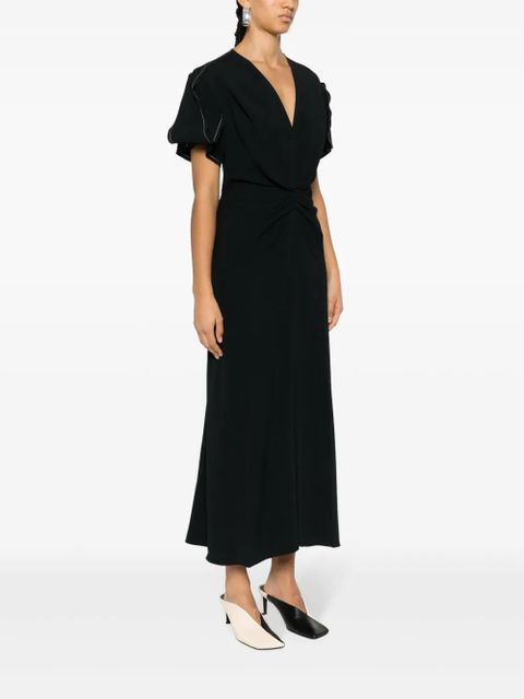 Victoria Beckham gathered-detail dress - Black