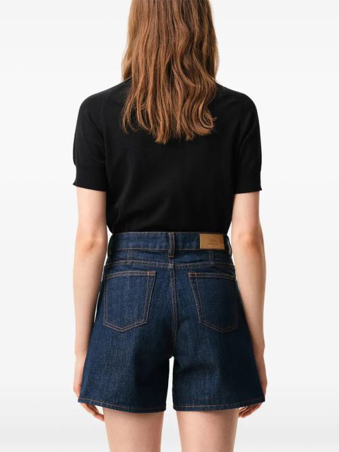 AMI Paris Ami De Coeur short-sleeves cardigan - Black