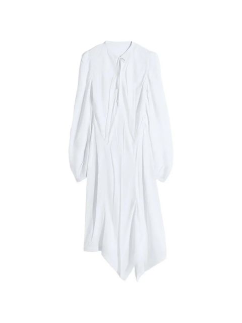 LEMAIRE pleated bias dress - White - zdjęcie produktu nr 1