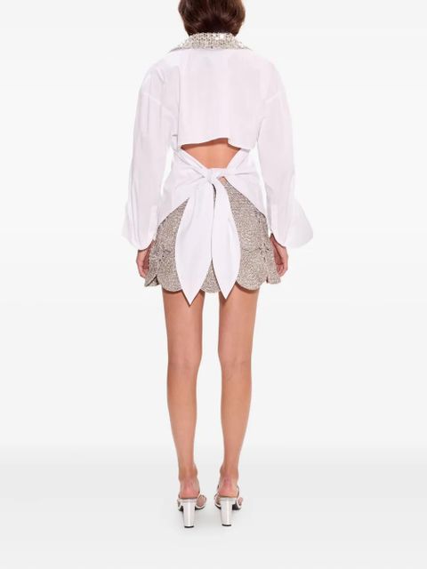 Simon Miller embellished tie loch shirt - White - zdjęcie produktu nr 2