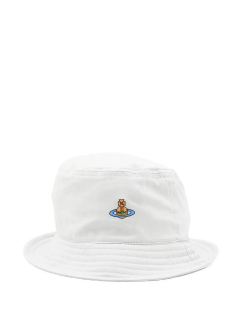 Vivienne Westwood embroidered bucket hat - White - zdjęcie produktu nr 1