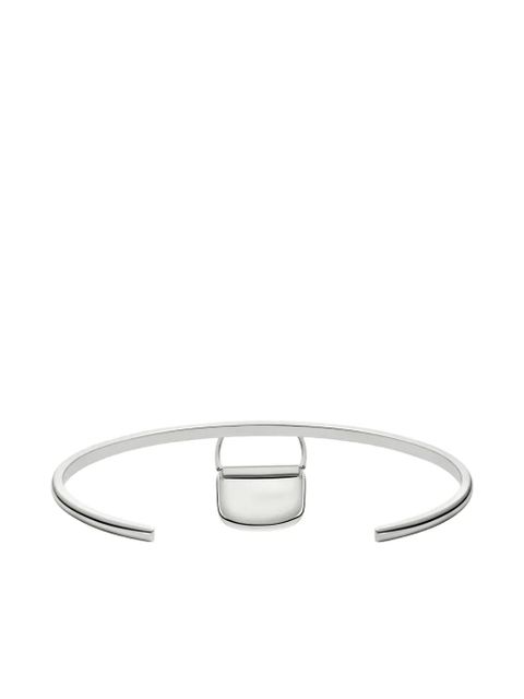 Diesel bag-charm bangle bracelet - Grey