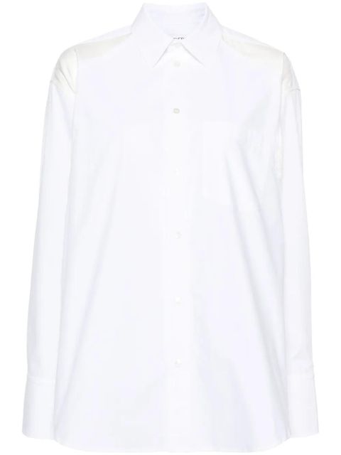 JW Anderson panelled cotton-poplin shirt - White - zdjęcie produktu nr 1