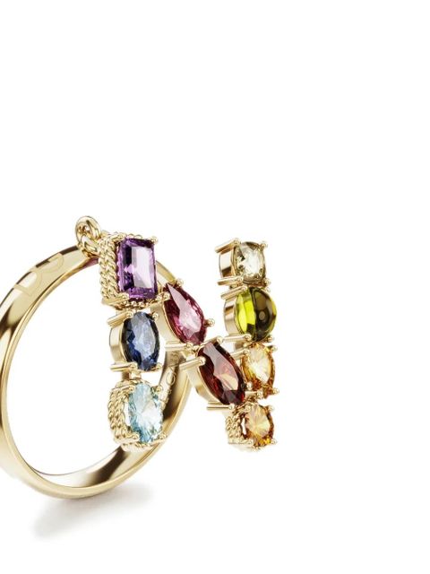 Dolce & Gabbana 18kt yellow gold Rainbow Alphabet N ring
