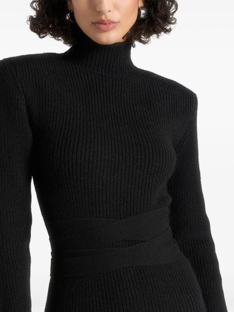 Manière De Voir Hana tie-waist maxi dress - Black