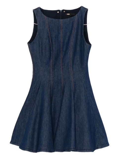 Maje sleeveless denim mini dress - Blue