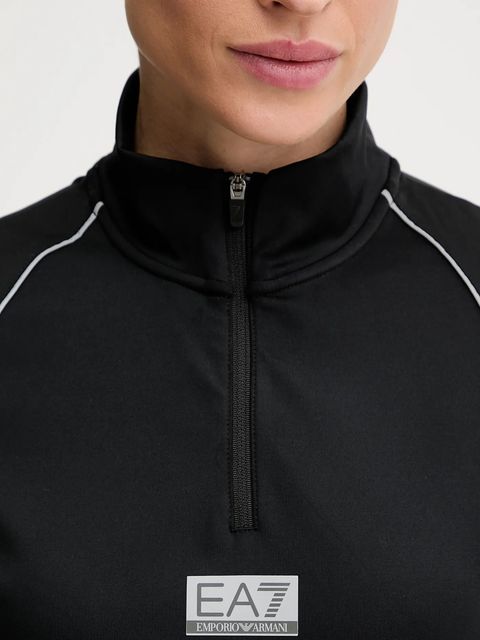 EA7 Emporio Armani longsleeve treningowy kolor czarny z półgolfem AF13534.7W000593