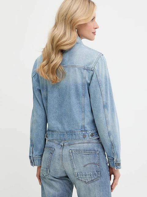 G-Star kurtka jeansowa kolor niebieski przejściowa D24337-D932