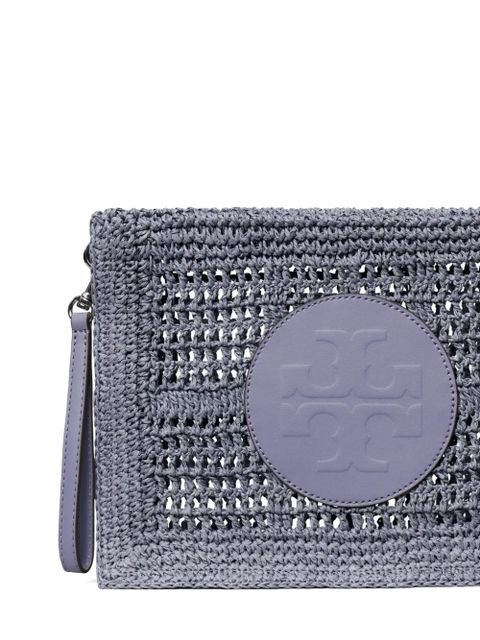 Tory Burch Ella hand-crocheted pouch - Grey