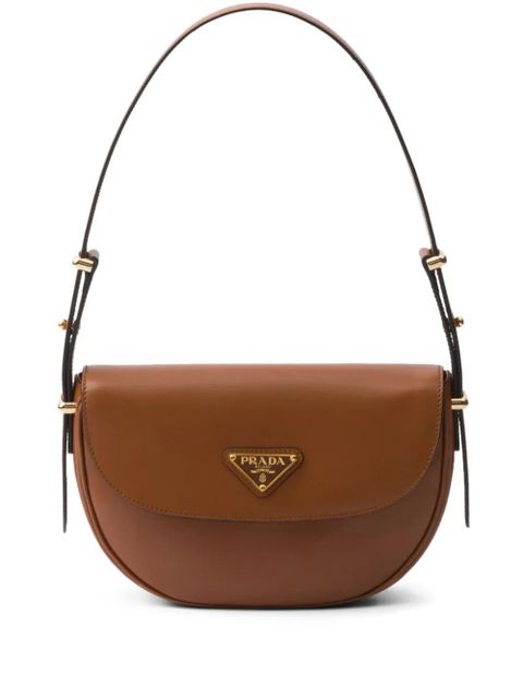 Prada Arqué leather shoulder bag - Brown - zdjęcie produktu nr 1
