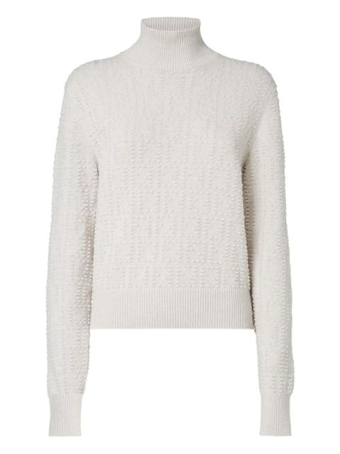 FENDI textured turtleneck sweater - Neutrals - zdjęcie produktu nr 1