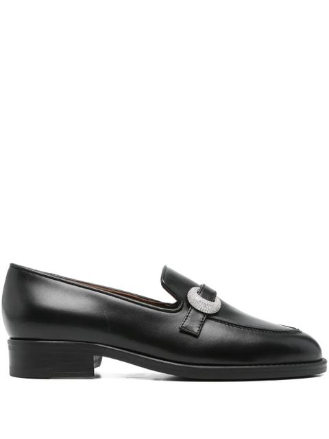 Giuseppe Zanotti leather loafers - Black - zdjęcie produktu nr 1