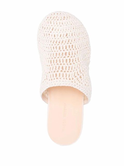 Magda Butrym crochet clog mules - White - zdjęcie produktu nr 2