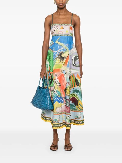 ALEMAIS Lucky Pace midi dress - Blue