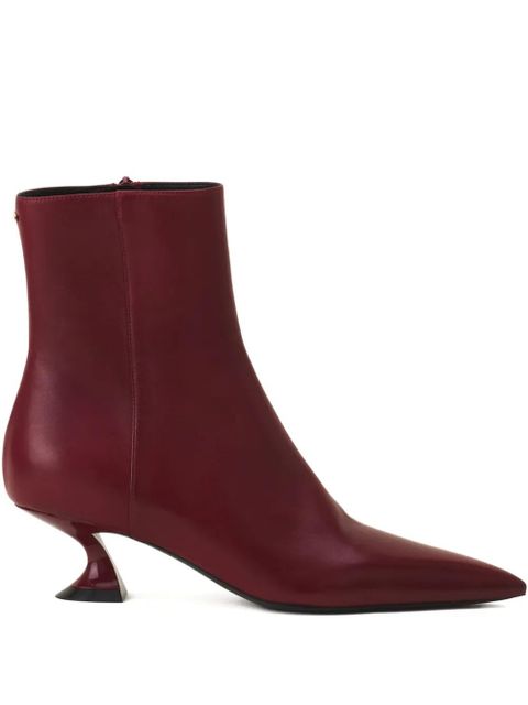 Lanvin pointed-toe sculpted-heel boots - Red - zdjęcie produktu nr 1