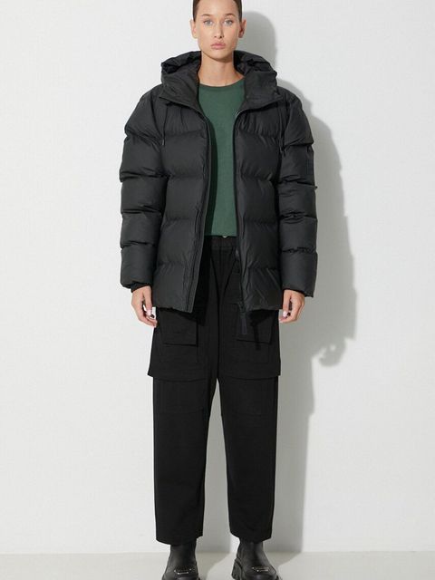 Rains kurtka 15120 Jackets kolor czarny zimowa