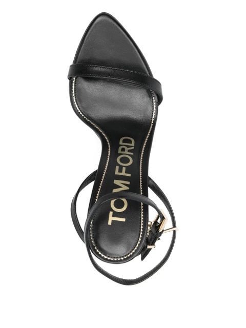 TOM FORD lock-detail sandals - Black