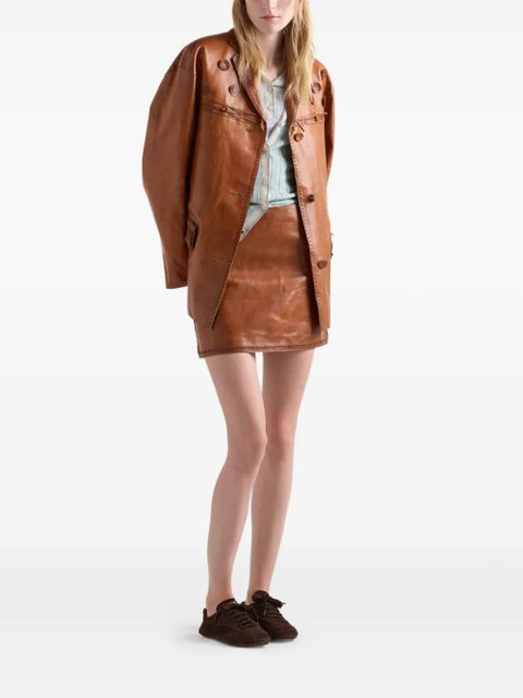 Prada cashmere, silk and linen polo sweater - Blue - zdjęcie produktu nr 2