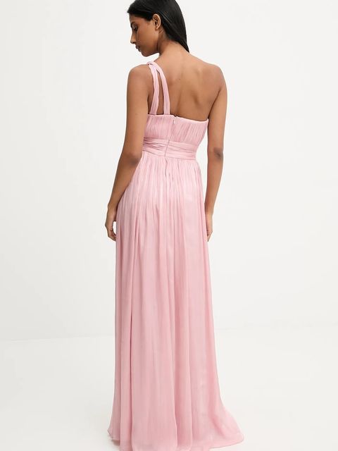 Answear.LAB sukienka kolor różowy maxi rozkloszowana - zdjęcie produktu nr 2