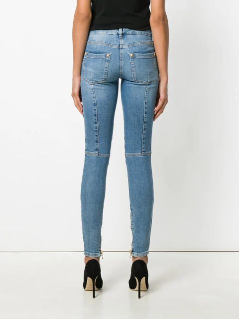 Balmain skinny biker jeans - Blue
