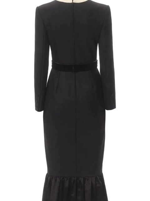 Valentino Garavani bow-detail midi dress - Black