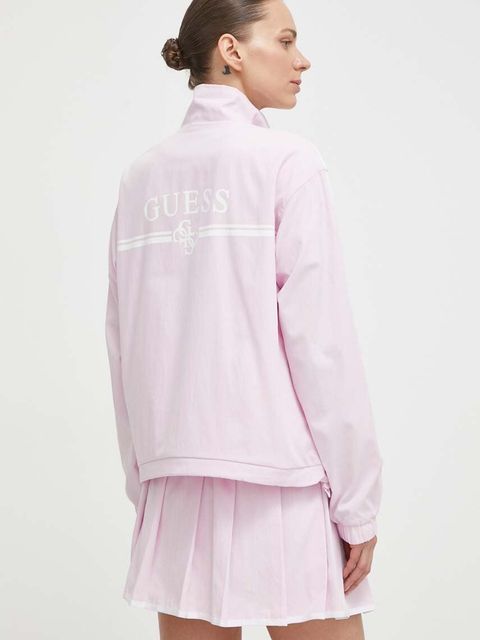 Guess kurtka ARLETH damska kolor różowy przejściowa V4GL01 WG2Q0