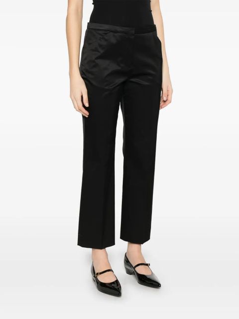 TOTEME straight-leg cropped trousers - Black - zdjęcie produktu nr 2