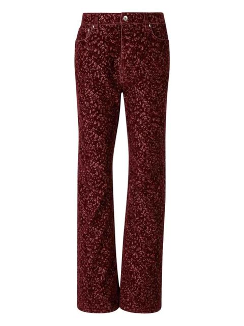 Rabanne laser print baggy trousers - Red - zdjęcie produktu nr 1