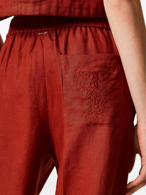 TWINSET drawstring palazzo pants - Red
