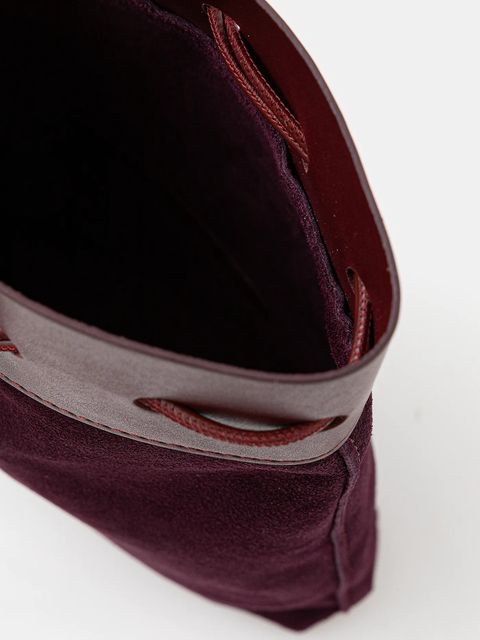 Forte Forte torebka skórzana kolor bordowy 14199.mybag - zdjęcie produktu nr 2