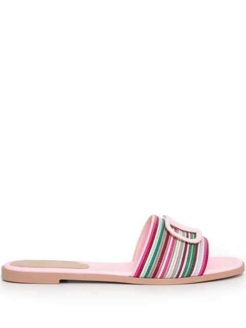 Valentino Garavani VLogo Signature slides - Pink - zdjęcie produktu nr 1