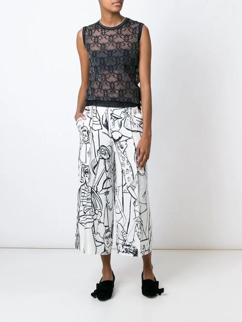 PUCCI sheer logo tank top - Black - zdjęcie produktu nr 2