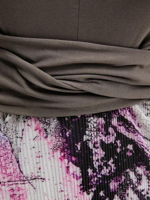 Desigual sukienka WALLS LACROIX kolor szary midi prosta 25WWVK05