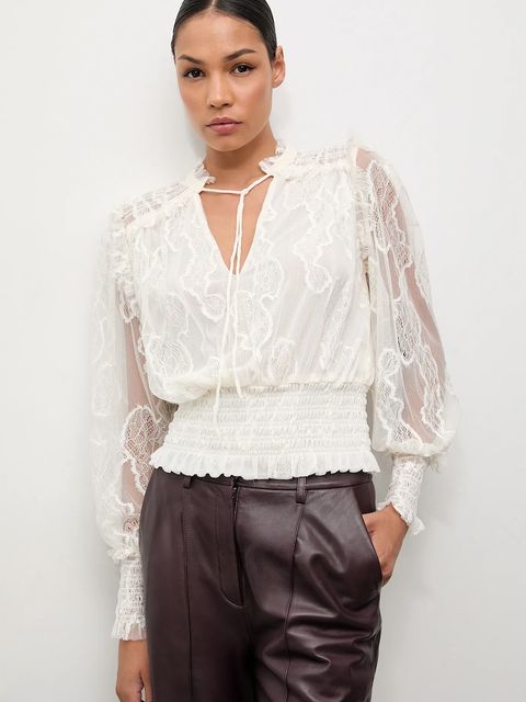 Answear.LAB bluzka damska kolor beżowy gładka - zdjęcie produktu nr 2