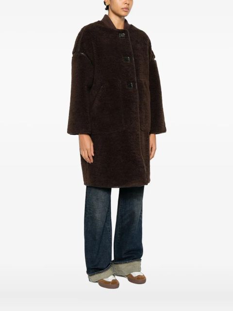 Ba&Sh Millie button-fastening coat - Brown