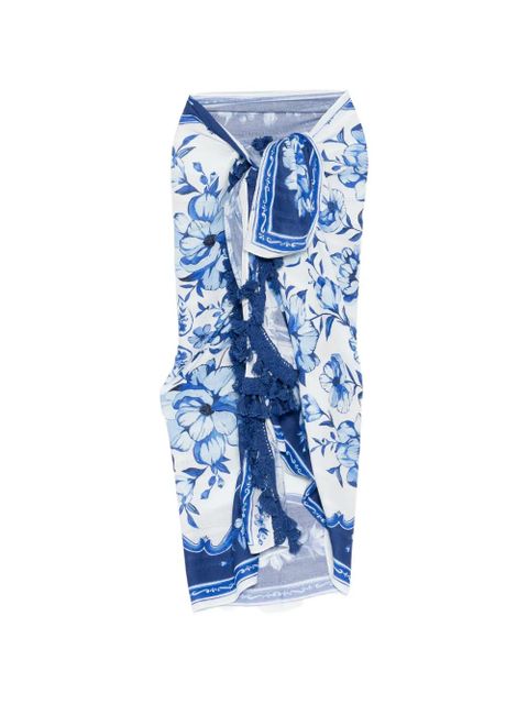 FARM Rio floral-print sarong - Blue - zdjęcie produktu nr 1