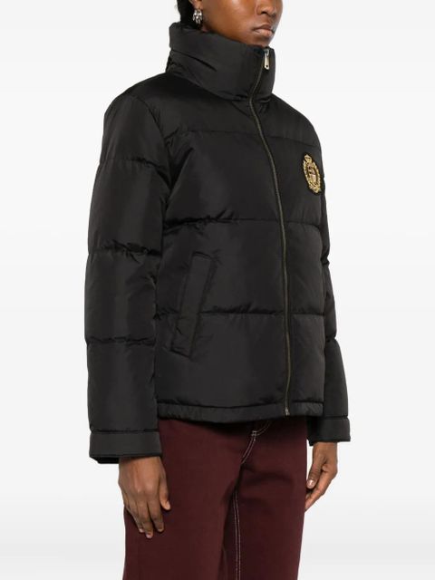 Lauren Ralph Lauren crest-appliqué puffer jacket - Black