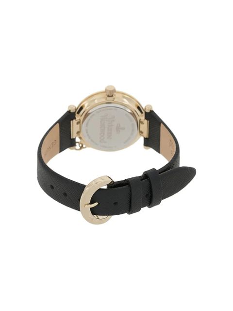 Vivienne Westwood Orb Heart charm watch - Black