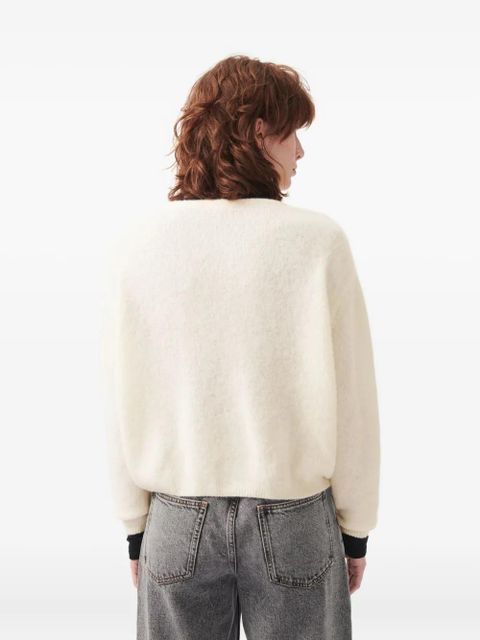 American Vintage Vitow crew-neck cardigan - Neutrals