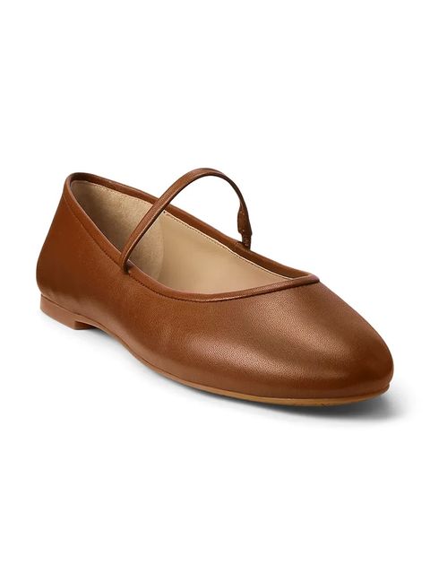 Lauren Ralph Lauren baleriny skórzane Jayna Mj - zdjęcie produktu nr 1
