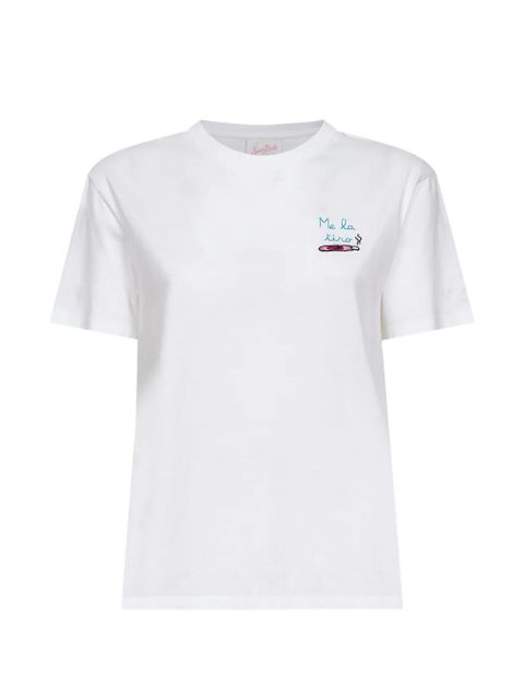 MC2 Saint Barth embroidered cotton T-shirt - White - zdjęcie produktu nr 1