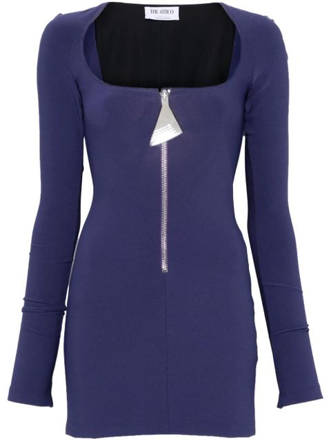 The Attico scoop-neck mini dress - Blue - zdjęcie produktu nr 1