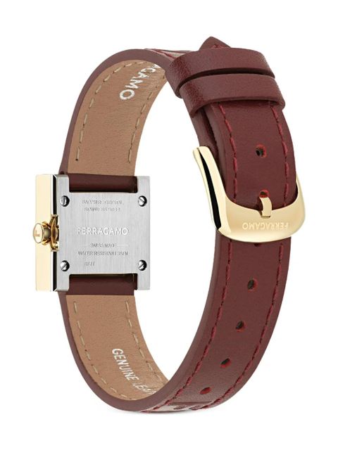 Ferragamo square-face 20mm - Red