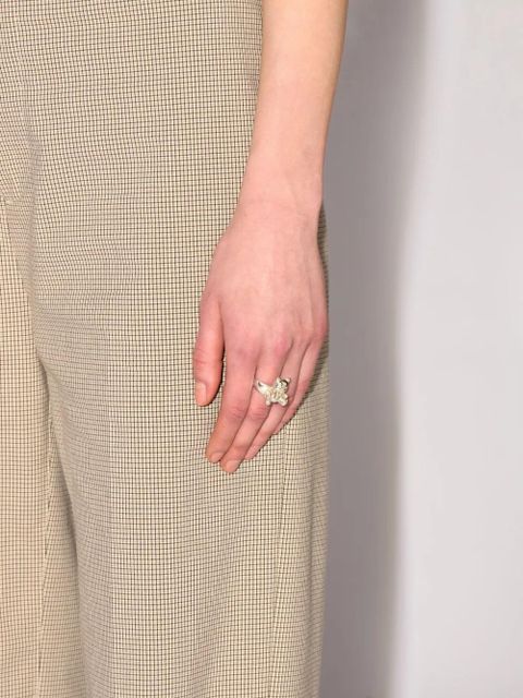 AMBUSH teddy bear ring - Silver